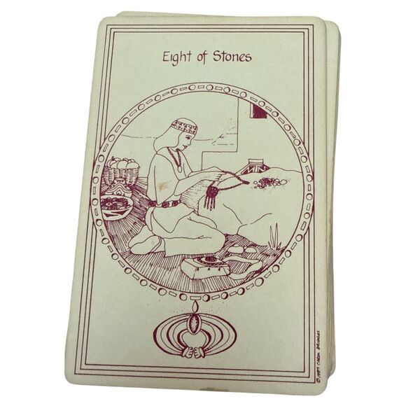 Medicine Woman Tarot Deck Carol Bridges Monochrome Early Print 1991 No Box - Picture 6 of 7